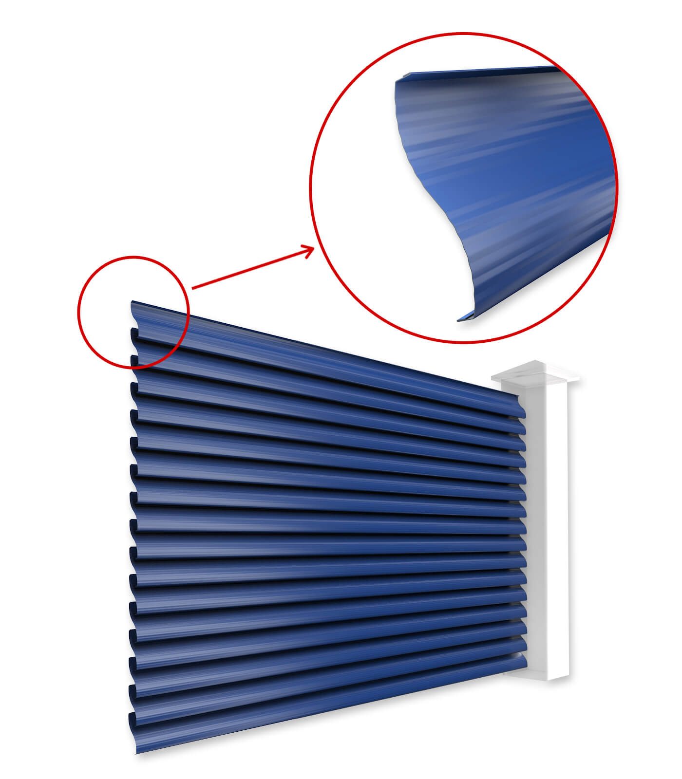 Ламели Еврожалюзи для забора-жалюзи в Казахстане