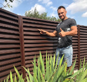 Забор из металлического штакетника, Южно-Казахстанская область, город Шымкент