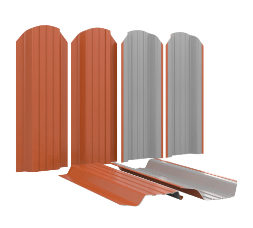 Металлоштакетник для забора П-образный Широкий в Казахстане